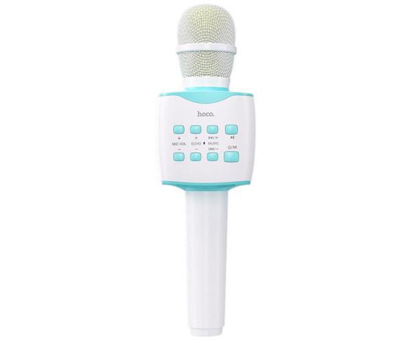 Микрофон караоке портативный Hoco BK5 Cantando White/Turquoise Микрофон караоке портативный Hoco BK5 Cantando White/Turquoise