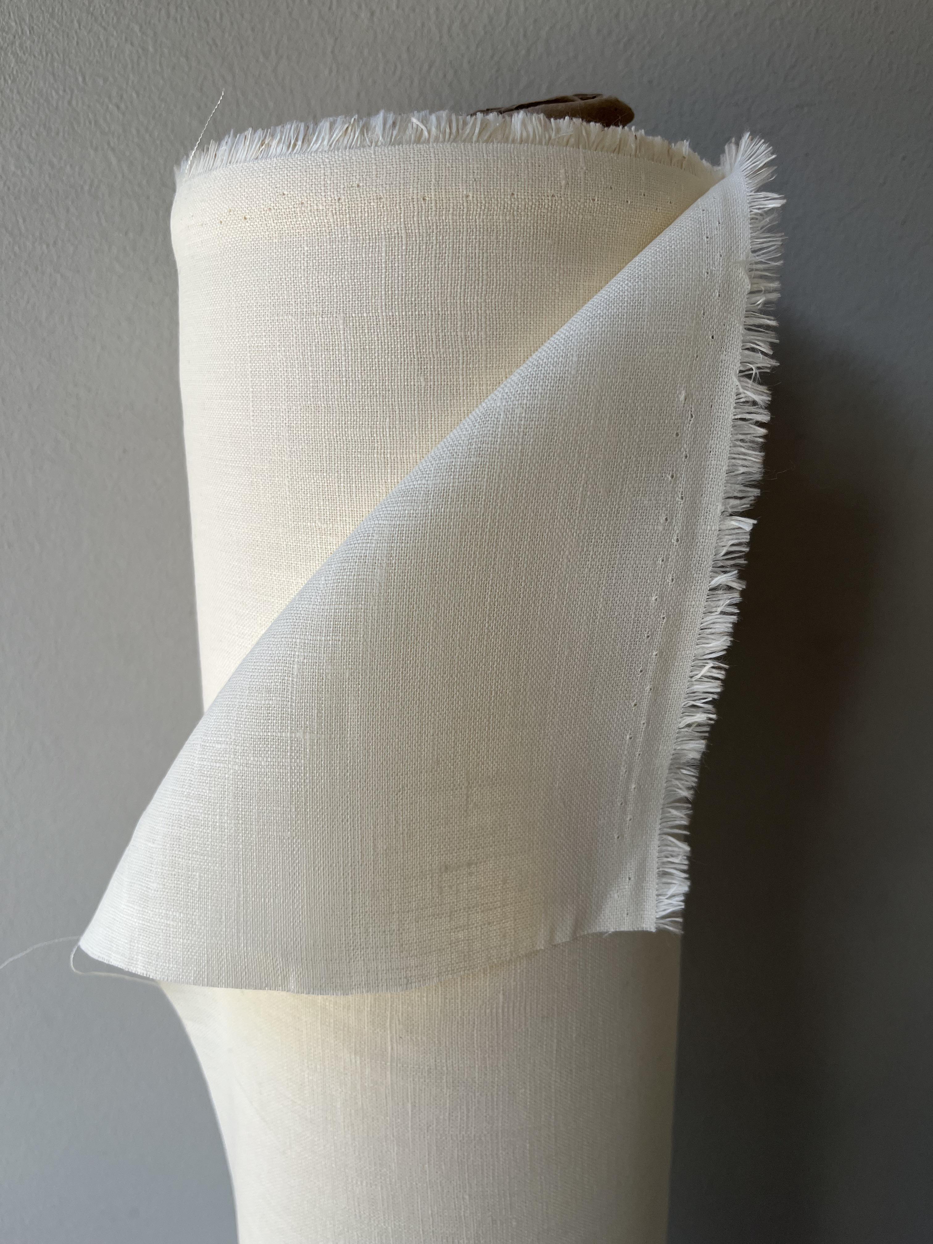 Ткань костюмная Linen Plus 100% лен 143 см 1403 Молочный