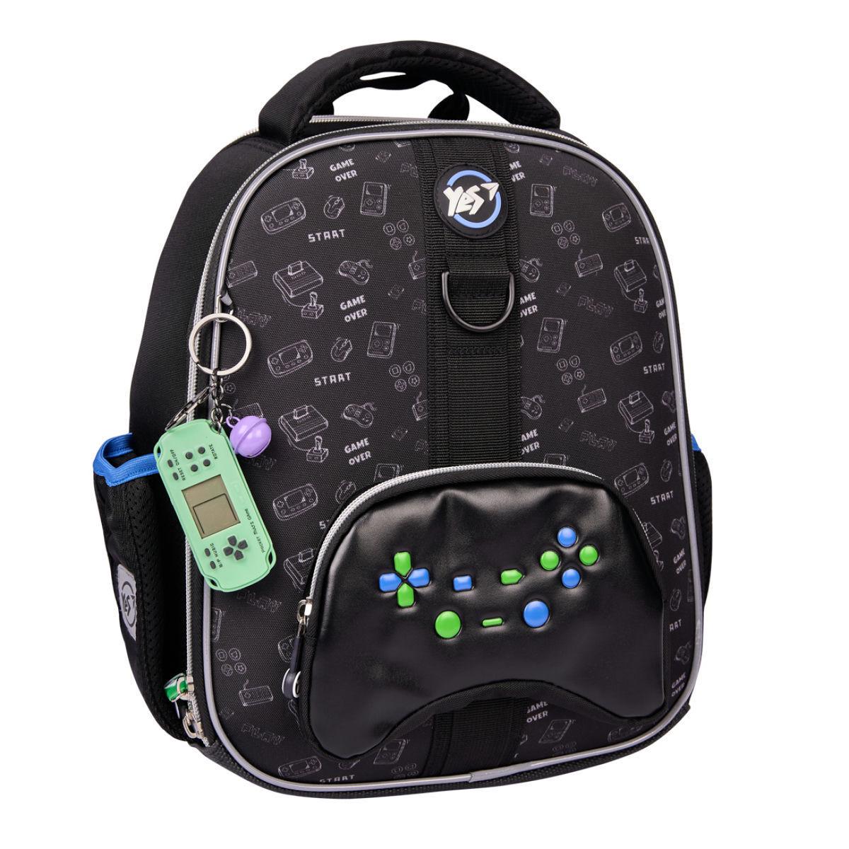 Рюкзак школьный YES Game On! 35x28x15 см 15 л Черный (559897)
