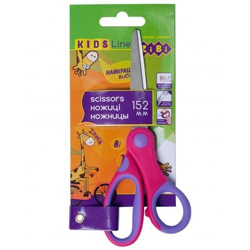 Ножиці дитячі ZiBi ручки з гумовими вставками 15,2 см (ZB.5015-10)