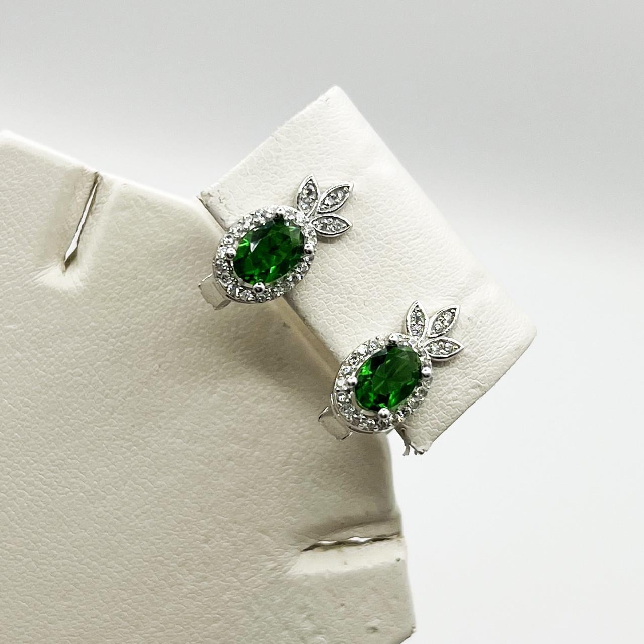 Серебряные серьги с кубическим цирконием 3,75 г (2470193167) Серебряные серьги с кубическим цирконием 3,75 г (2470193167)