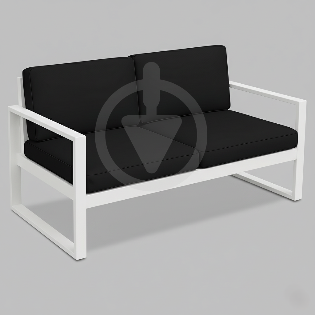 Диван металевий AVVS tech Бостон вуличний лофт з підлокітниками рогожка 160 см Чорний/Білий (30067120) - фото 1 Диван металевий AVVS tech Бостон вуличний лофт з підлокітниками рогожка 160 см Чорний/Білий (30067120) - фото 1