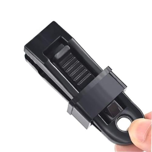 Затискач для тенту крокодил для брезенту з отвором пластик 5 шт. Black (928155) - фото 4 Затискач для тенту крокодил для брезенту з отвором пластик 5 шт. Black (928155) - фото 4