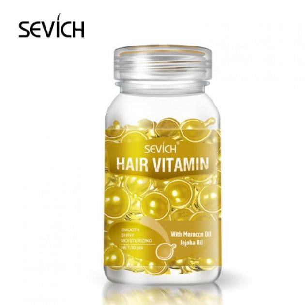 Вітаміни для волосся Sevich Hair Vitamin with Morocco Oil and Jojoba Oil для відновлення 30 капс. - фото 2