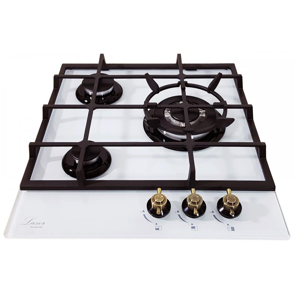 Варильна поверхня газова Luxor RG 458 Blütenweiß WH KUP з підставкою для Wok (26442047)