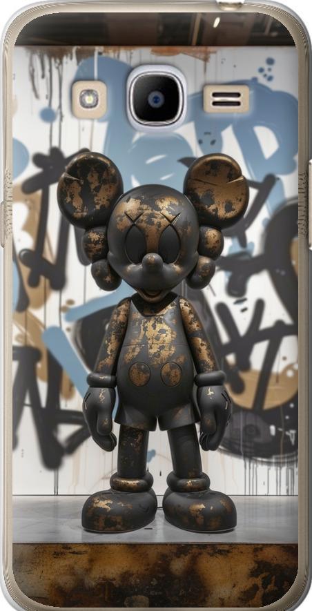 Чехол на Samsung Galaxy J2 (2016) J210 Bronze kaws v2 (6098u-270-42517)