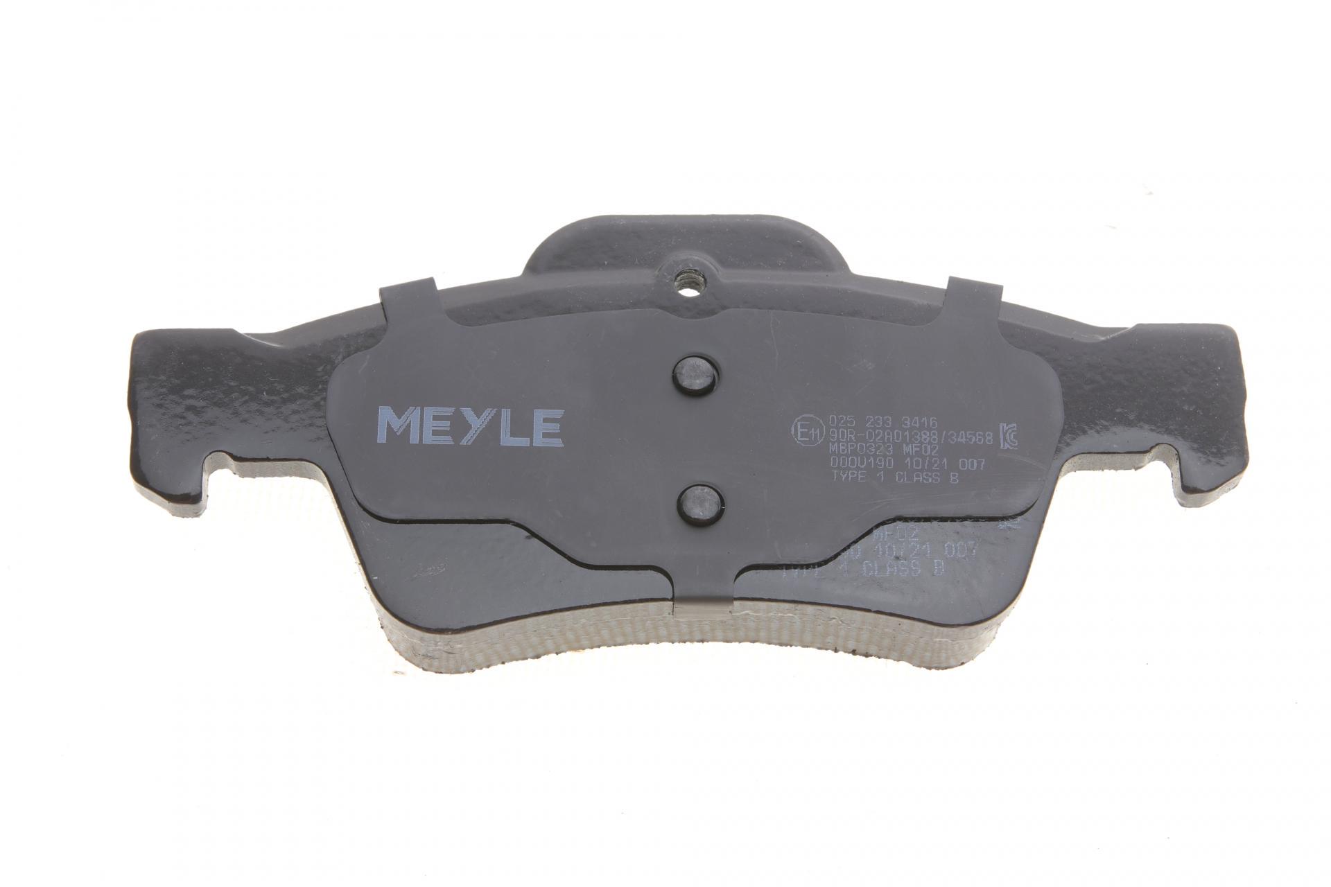 Колодки гальмівні задні MB E-class W211/W212 99-025 233 3416 MEYLE