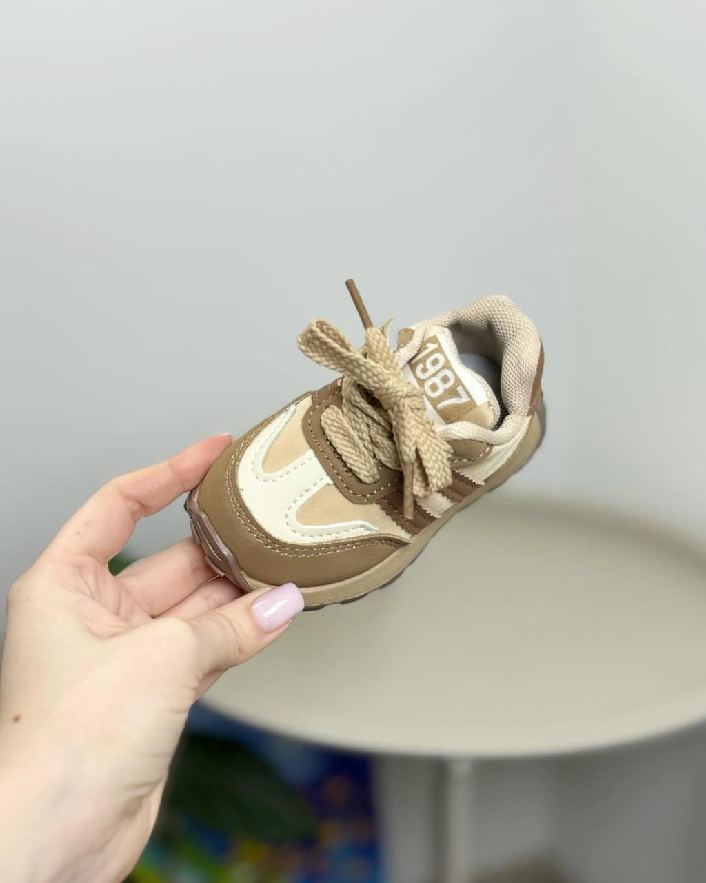 Кросівки дитячі р. 19 Бежевий (1272) - фото 2