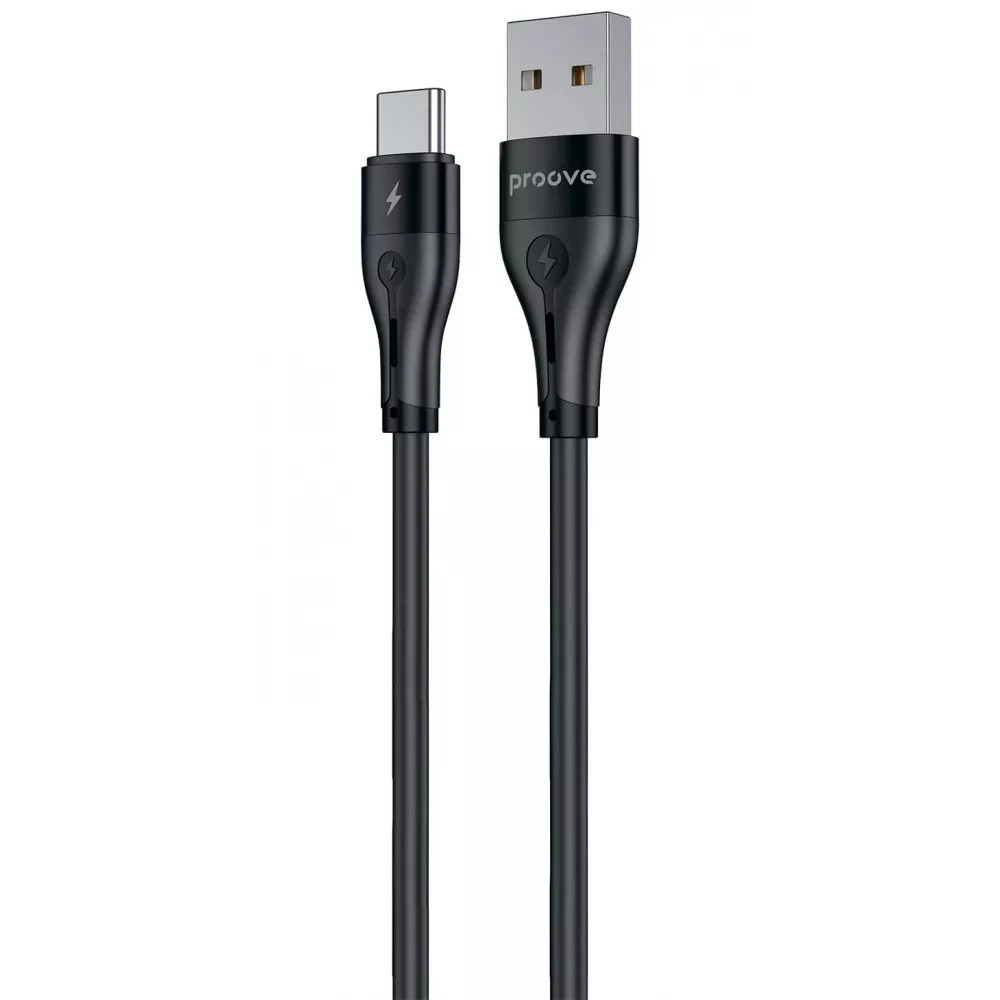 Кабель для зарядки Proove Soft Silicone, USB to Type-C, 3А, длина 2 м, Черный (CCSO20001221) Кабель для зарядки Proove Soft Silicone, USB to Type-C, 3А, длина 2 м, Черный (CCSO20001221)