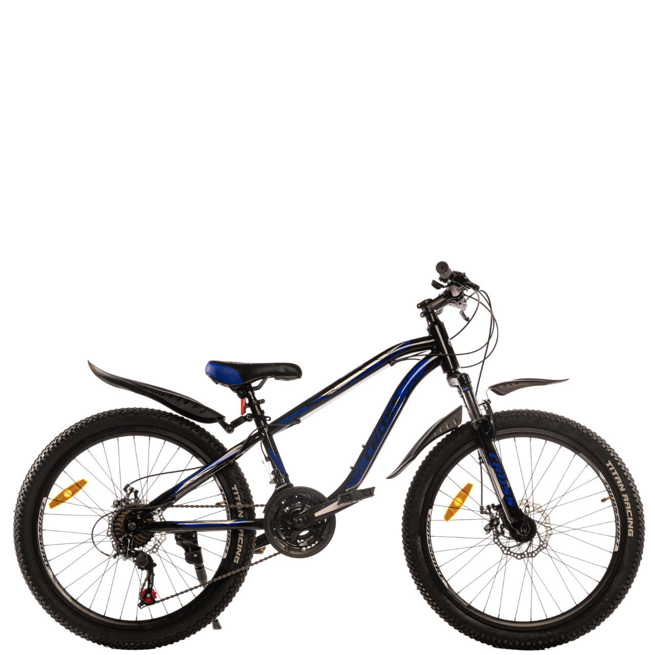Велосипед подростковый Cross Rider от 125 см 24" 12" Black/Blue (9c0f62be)