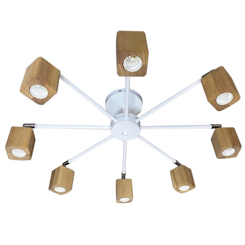 Люстра в скандинавском стиле Retro-8 Белый