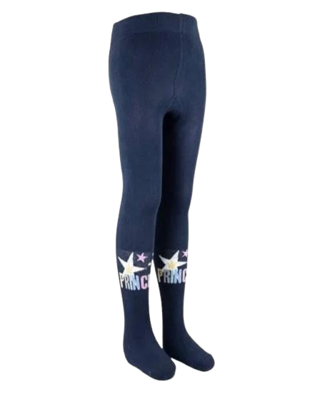 Колготи демісезонні для дівчинки BROSS Star бавовна 122-128 см 7-9 років Синій (005412)