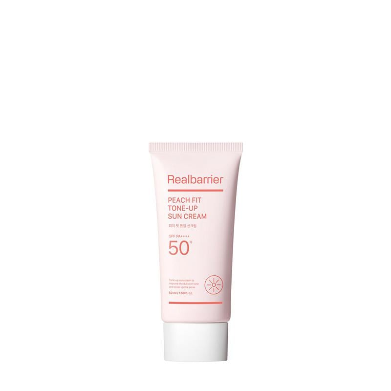 Крем сонцезахисний із персиковим підтоном Real Barrier Peach Fit Tone-Up Sun Cream SPF 50+ PA++++ 50 мл (27883150)