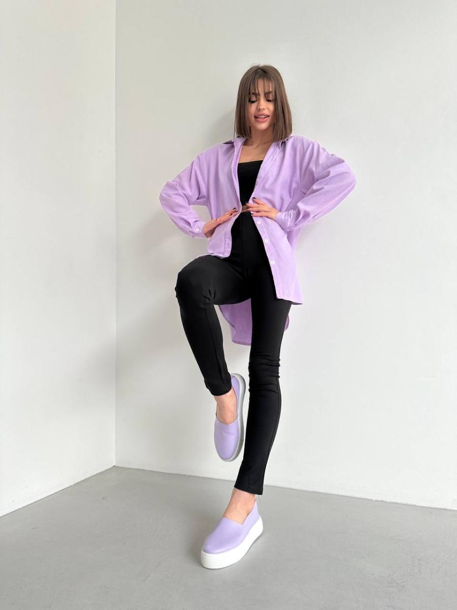 Слипоны женские кожаные р. 38 Лавандовый (9907-4/38) - фото 3 Слипоны женские кожаные р. 38 Лавандовый (9907-4/38) - фото 3