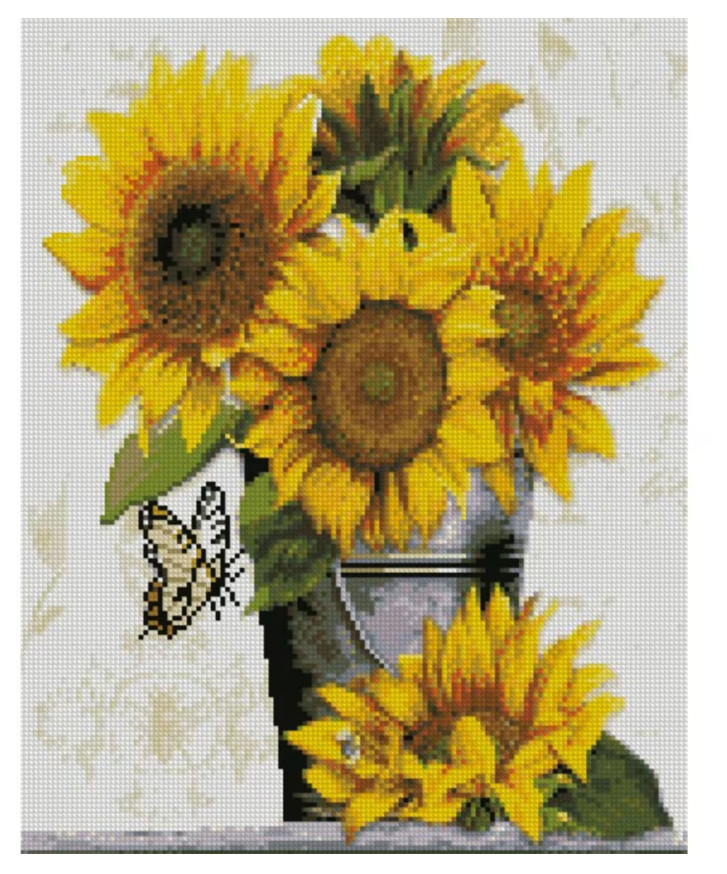 Алмазная мозаика Strateg Подсолнухи 40х50 см (FA20135)