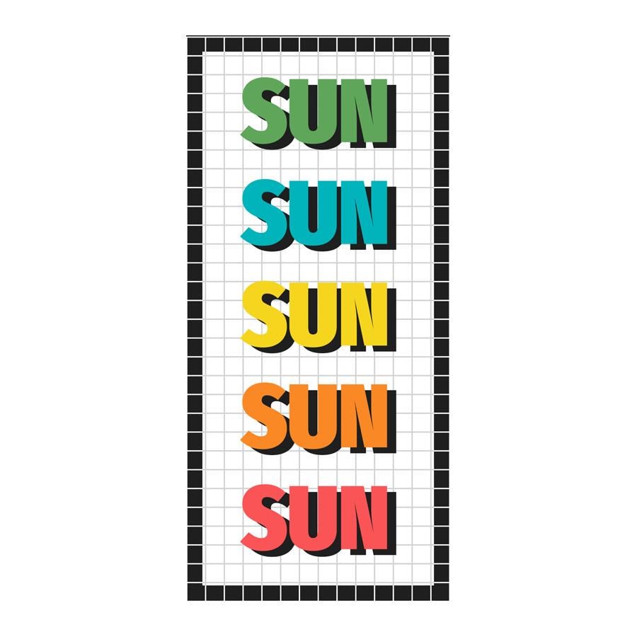 Полотенце с принтом Sun 150х70 см (PLB_21J003) Полотенце с принтом Sun 150х70 см (PLB_21J003)