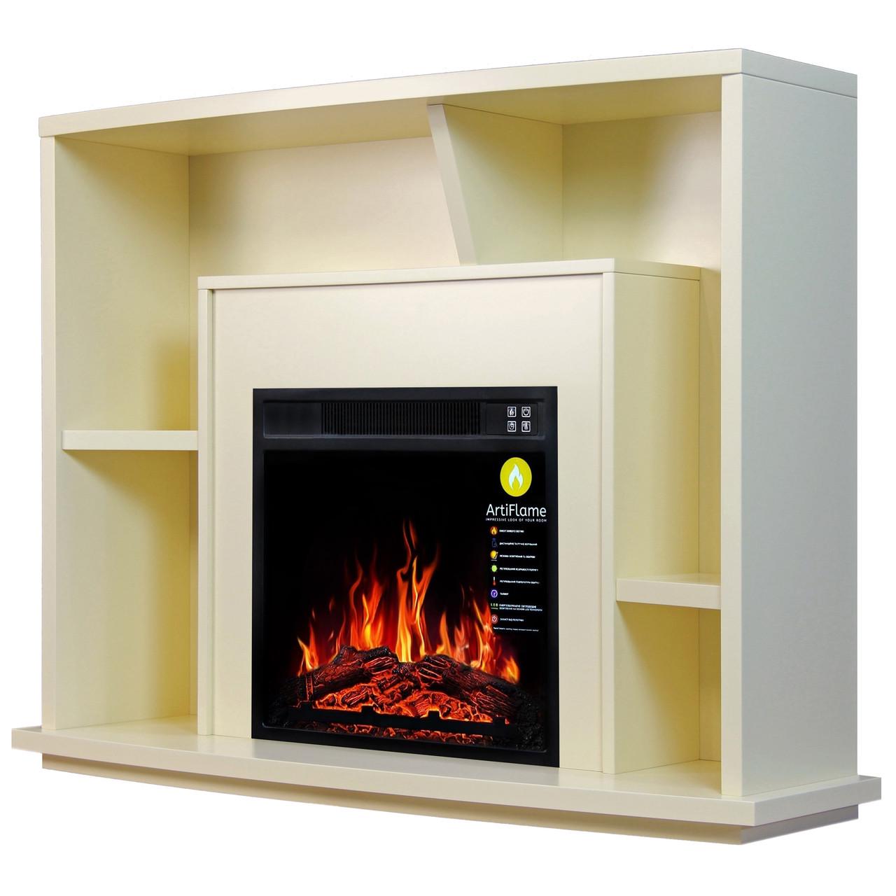 Каминокомплект ArtiFlame BINN AF18 Слоновая кость