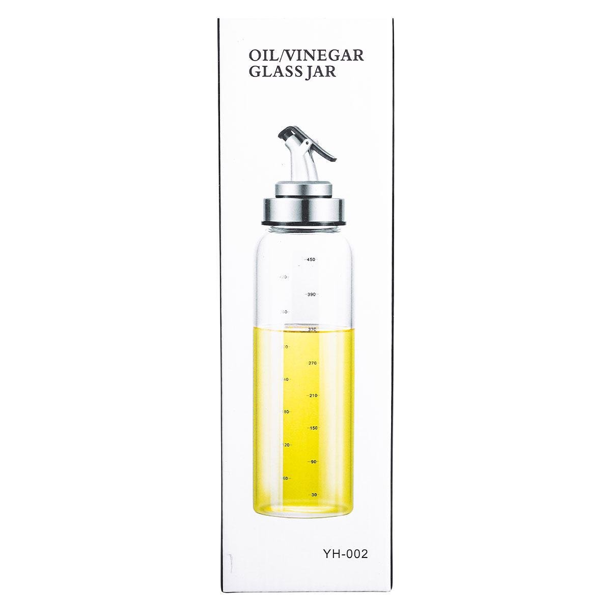 Пляшка для олії та оцту з дозатором скляна 350 мл (HP-1348) - фото 6