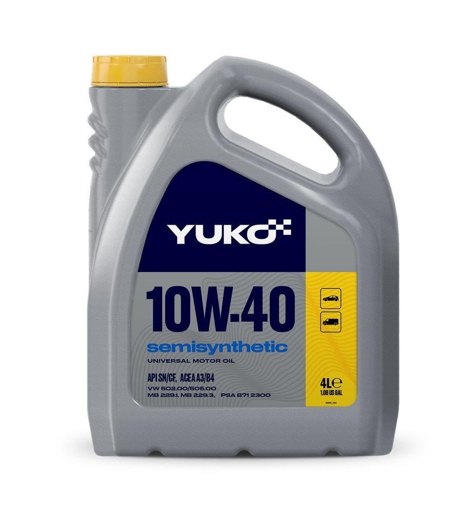 Олива автомобільна моторна YUKO SEMISYNTHETIC 10W-40 4 л
