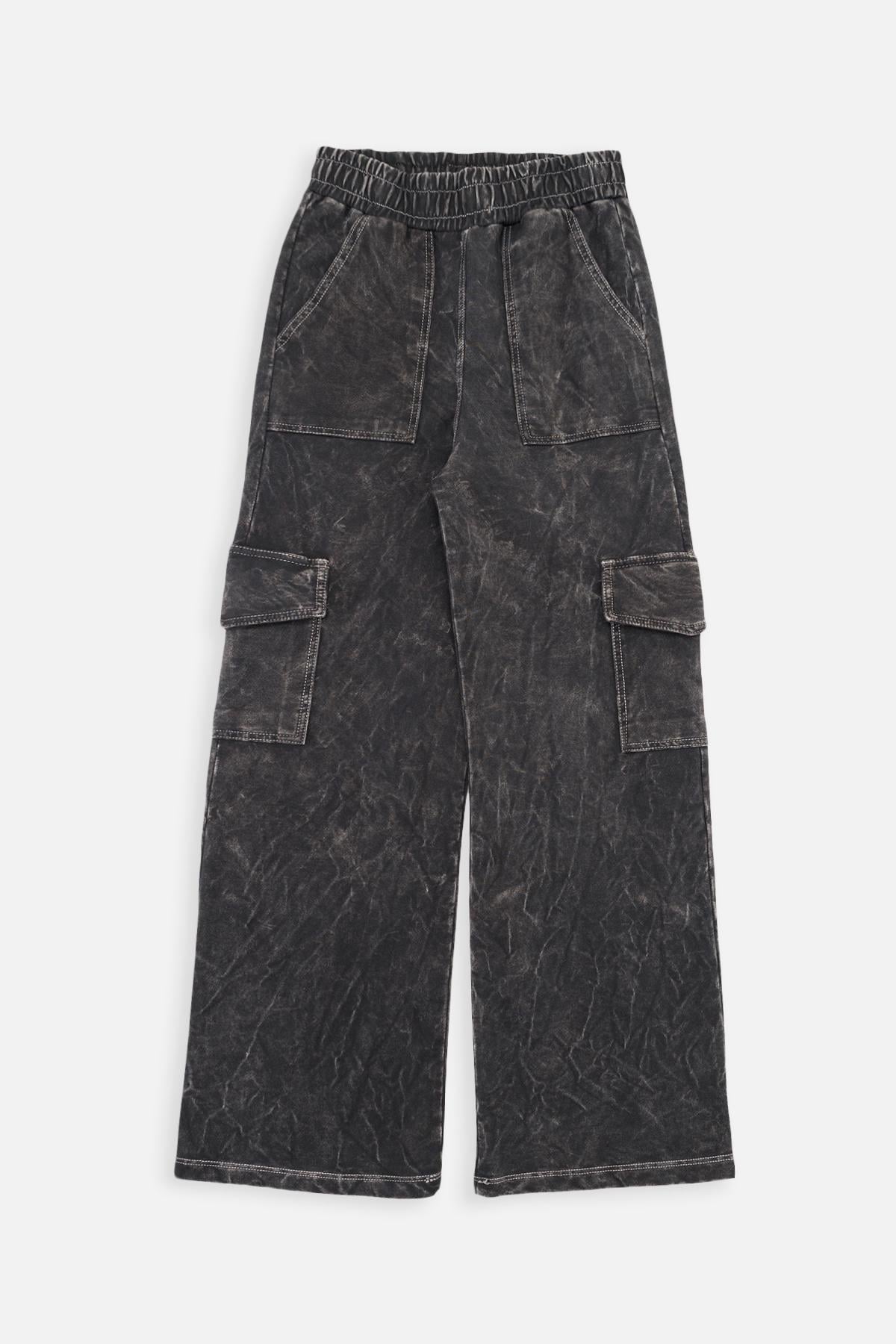 Штаны спортивные для девочки 152 см Темно-серый (SKT001038193)