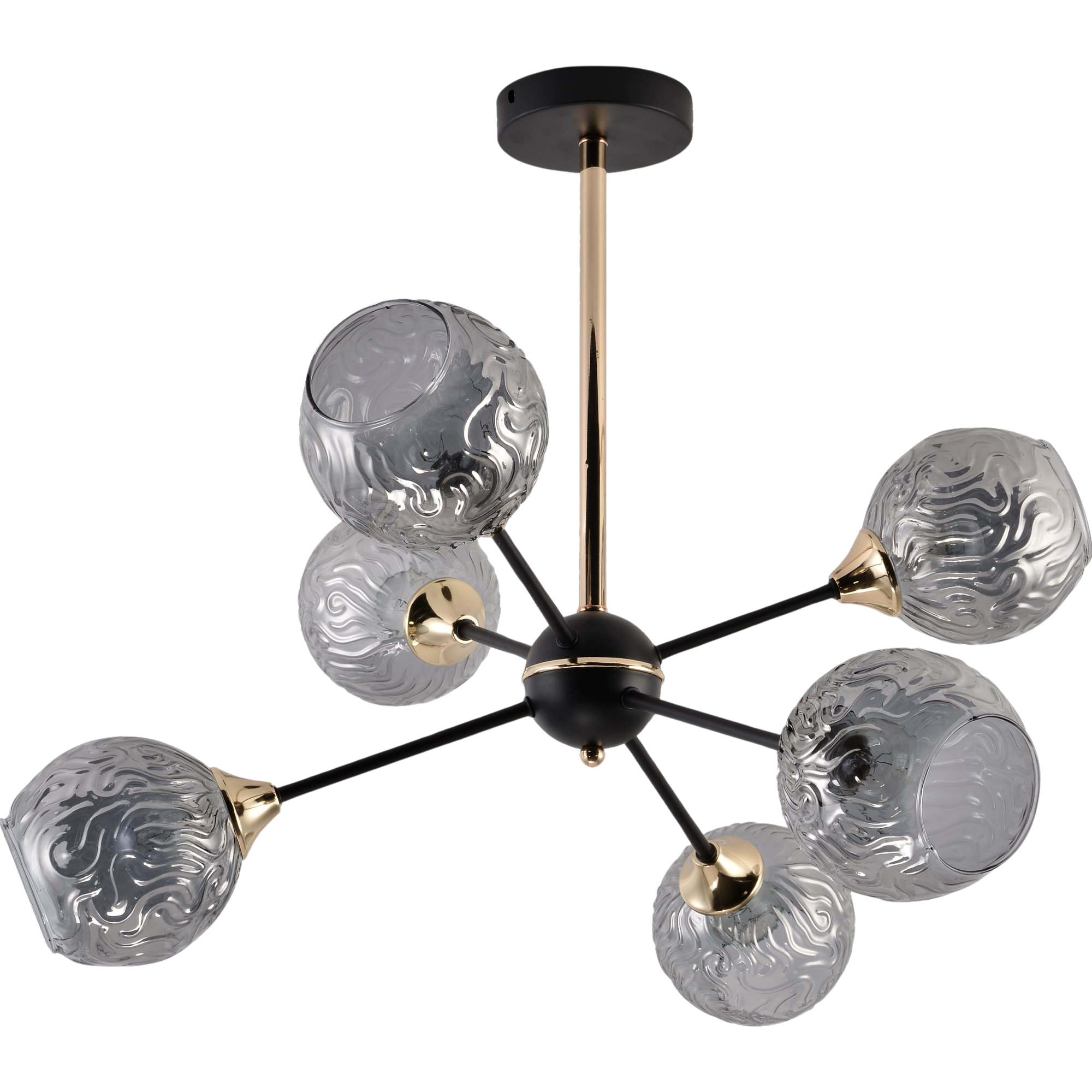 Люстра декоративная Valeso V XA1486B/6 BK/FGD - фото 2 Люстра декоративная Valeso V XA1486B/6 BK/FGD - фото 2