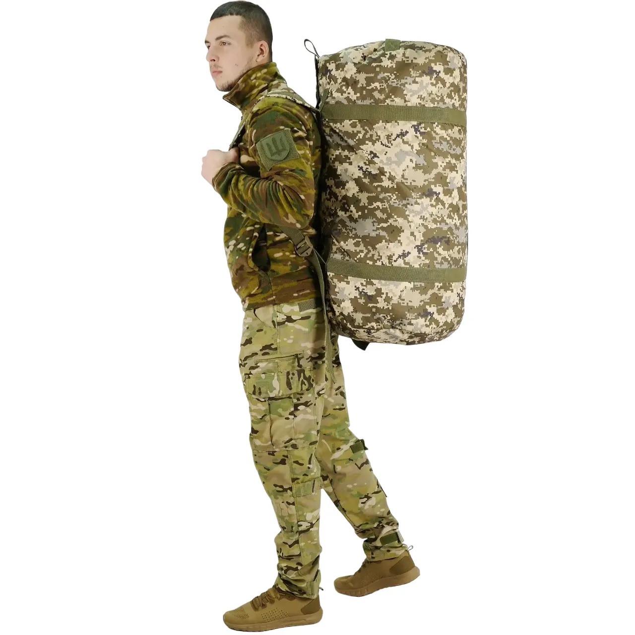 Сумка армійський Kiborg 120 л Піксель (9074) - фото 6 Сумка армійський Kiborg 120 л Піксель (9074) - фото 6