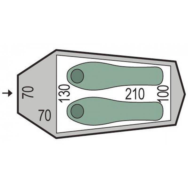 Палатка двухместная Pinguin Arris Green (PNG 105.Green) - фото 2
