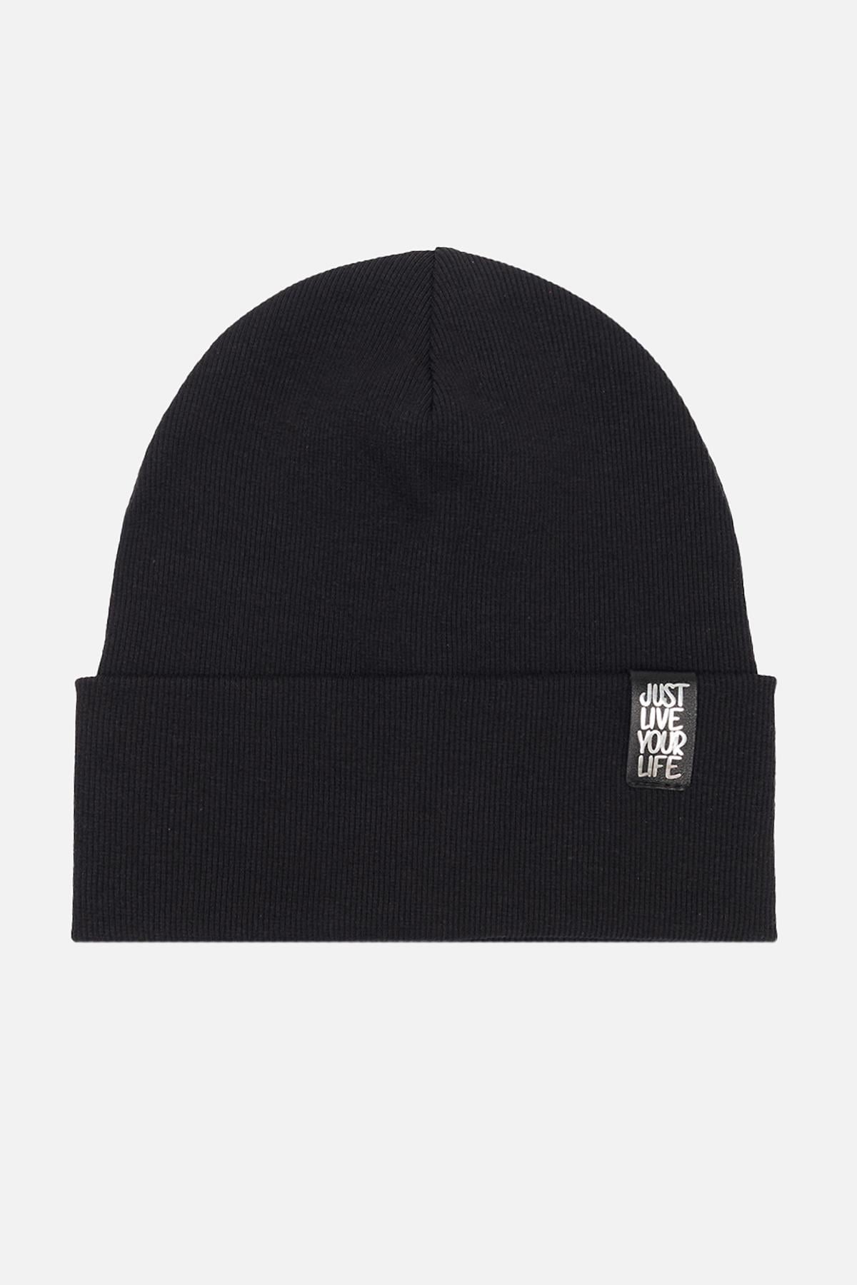 Шапка для девочки 54-56 см Черный (24099952)