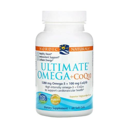 Омега 3 Nordic Naturals Ultimate Omega + CoQ10 1000 мг 60 Soft Gels