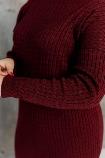 Сукня ART KNIT Андреа з бордовим люрексом M/L Бордо (43536) - фото 5