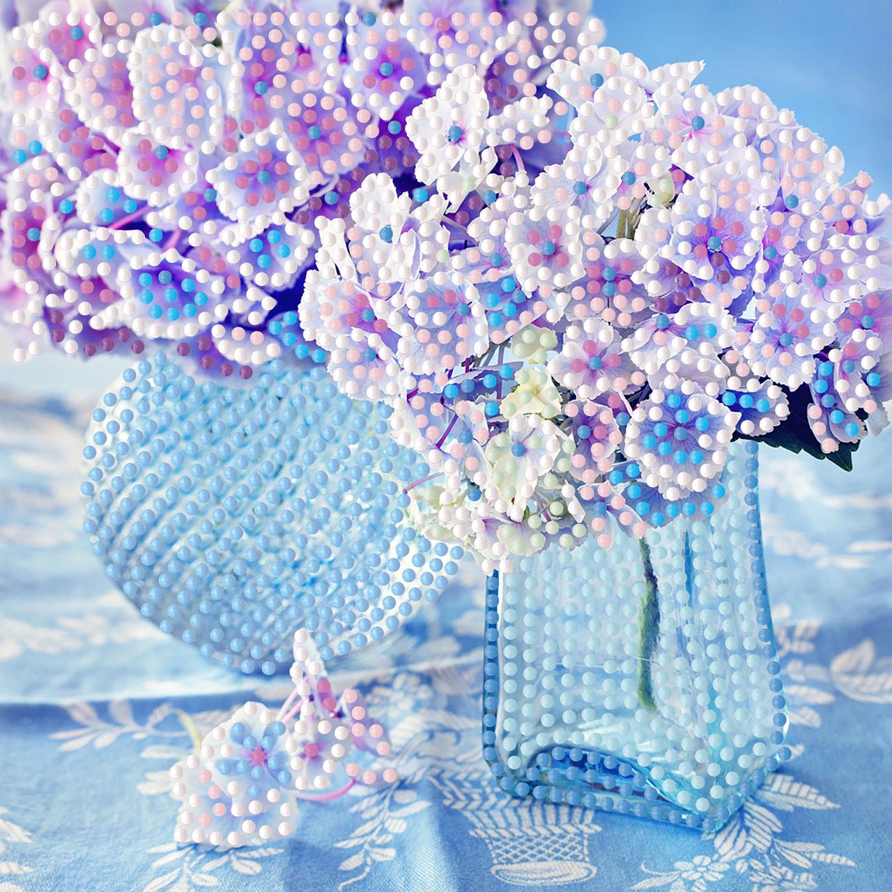 Алмазна мозаїка Strateg Кришталева симфонія на паперовій основі 18х18 см (ZAV1818-17)