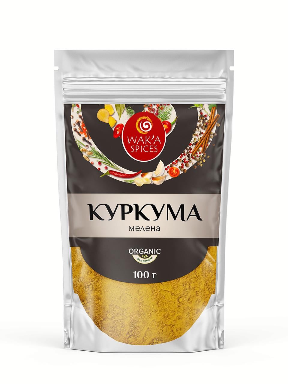Куркума молотая WAK`A 2,5% 100 г (2250575893)