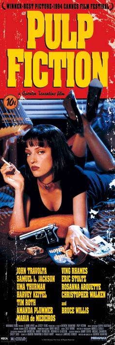 Постер плакат Криминальное Чтиво/Pulp Fiction Cover 53x158 см