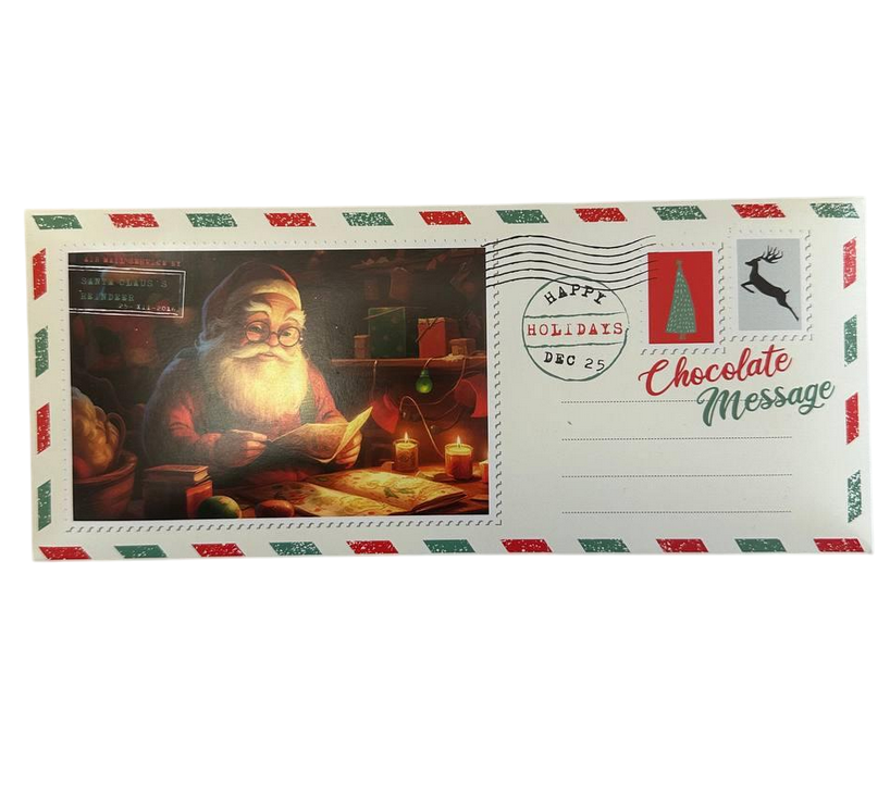 Шоколад Chocolate Message Открытка Санты 90 г