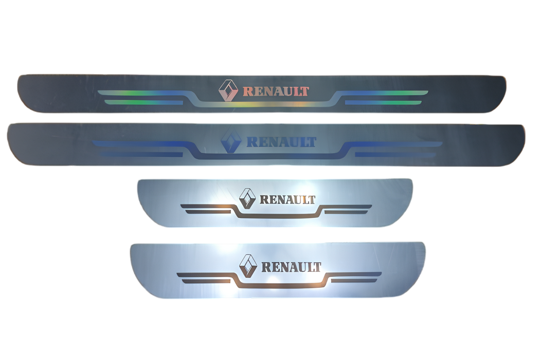 Защитные накладки на пороги Renault 4 шт. Белый (1480644079)