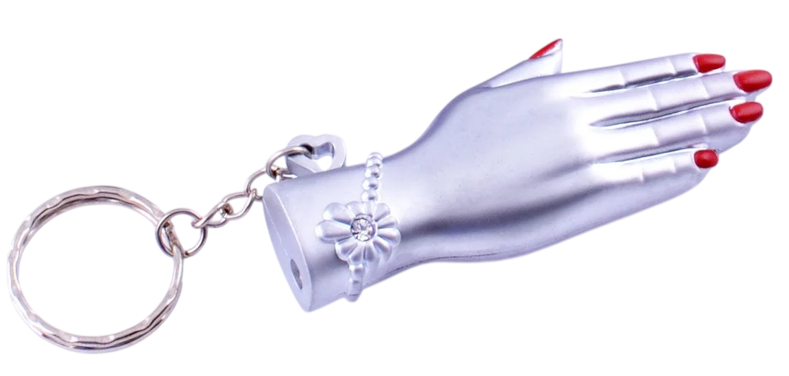 Зажигалка-брелок карманная Женская рука (32161824)