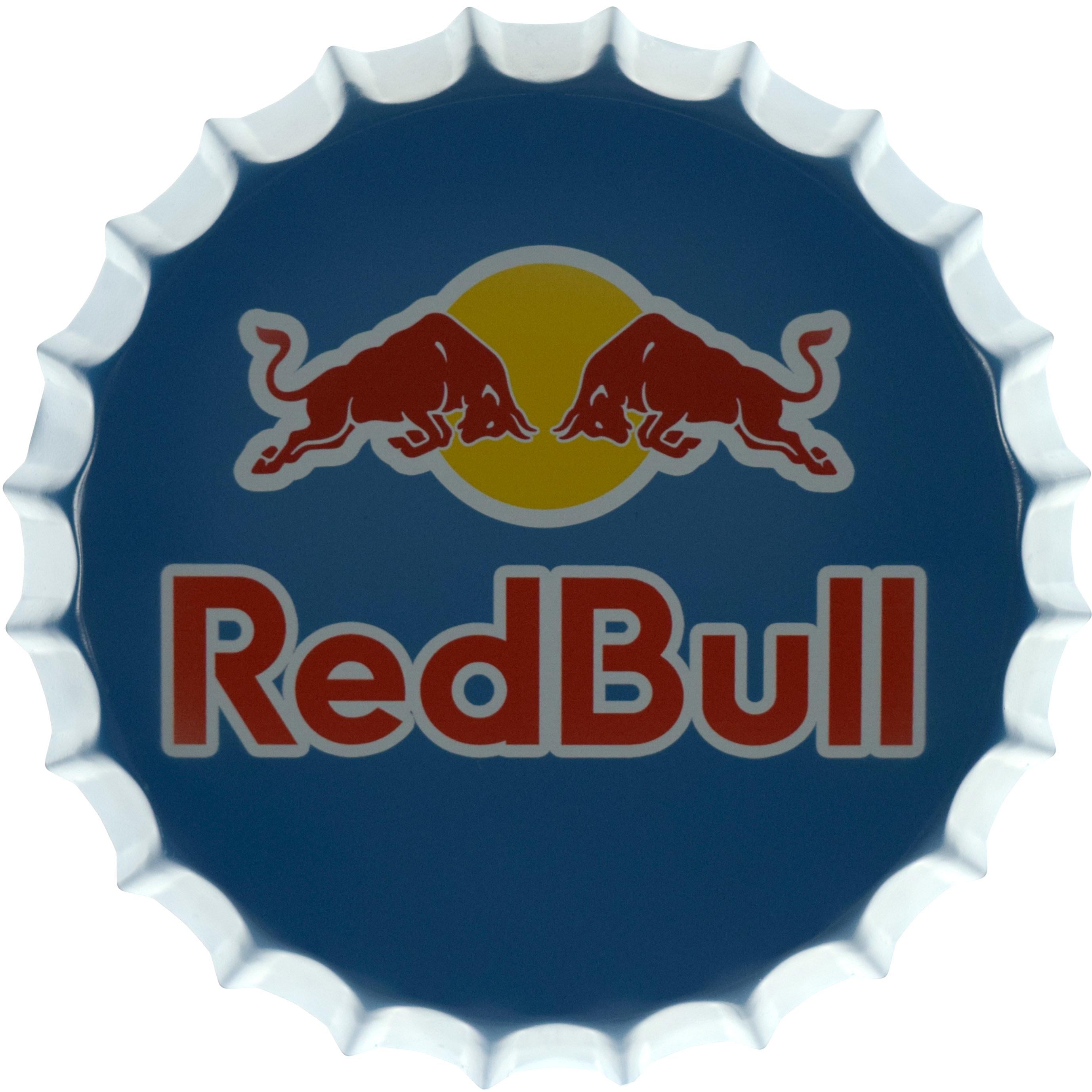 Red Bull ロゴ看板 ᐉ Табличка металлическая Red Bull Logo крышка 35 см • Купить в