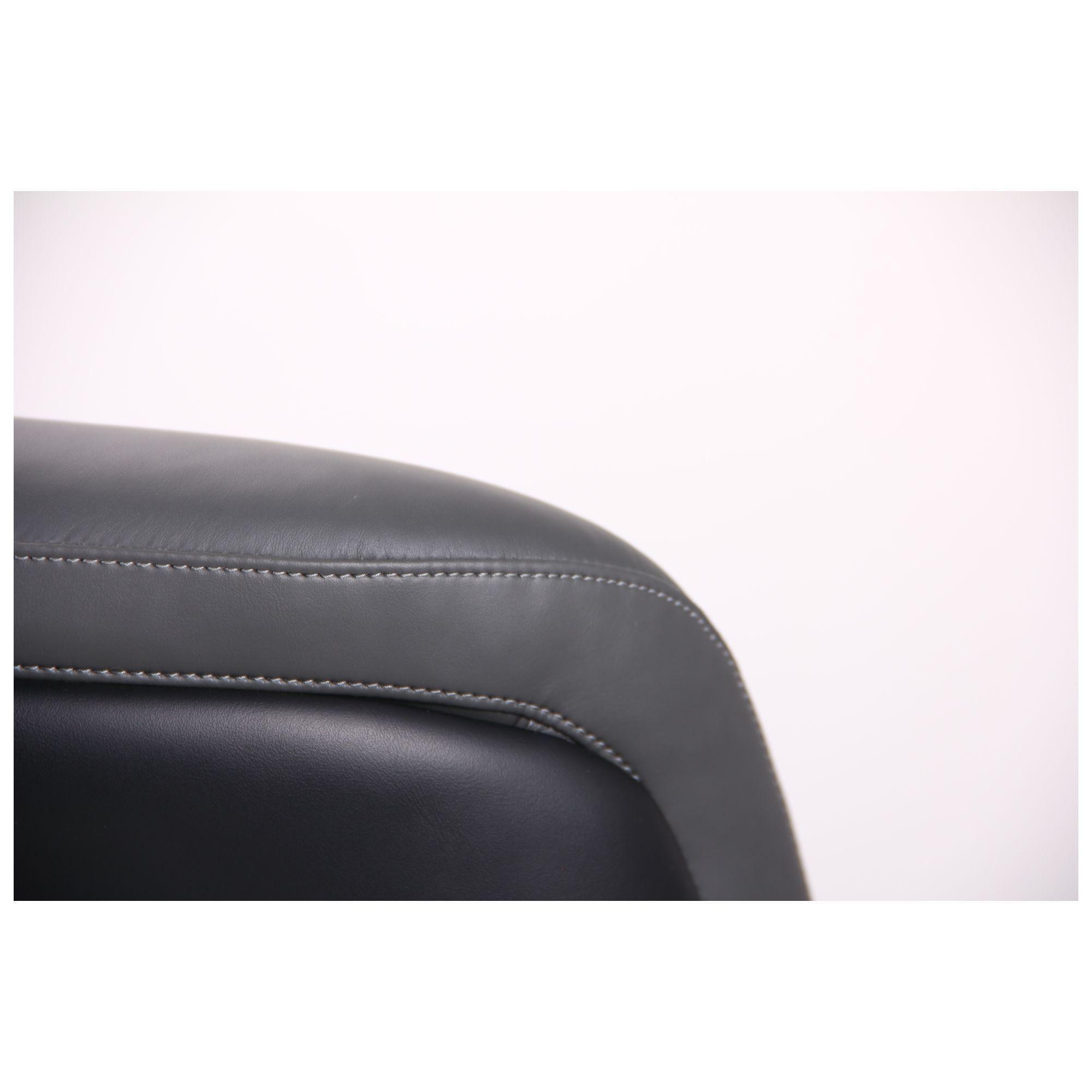 Диван AMF Absolute Grey/Black в офис/квартиру 780х1840х730 сталь/кожа Хром/Серый - фото 5 Диван AMF Absolute Grey/Black в офис/квартиру 780х1840х730 сталь/кожа Хром/Серый - фото 5