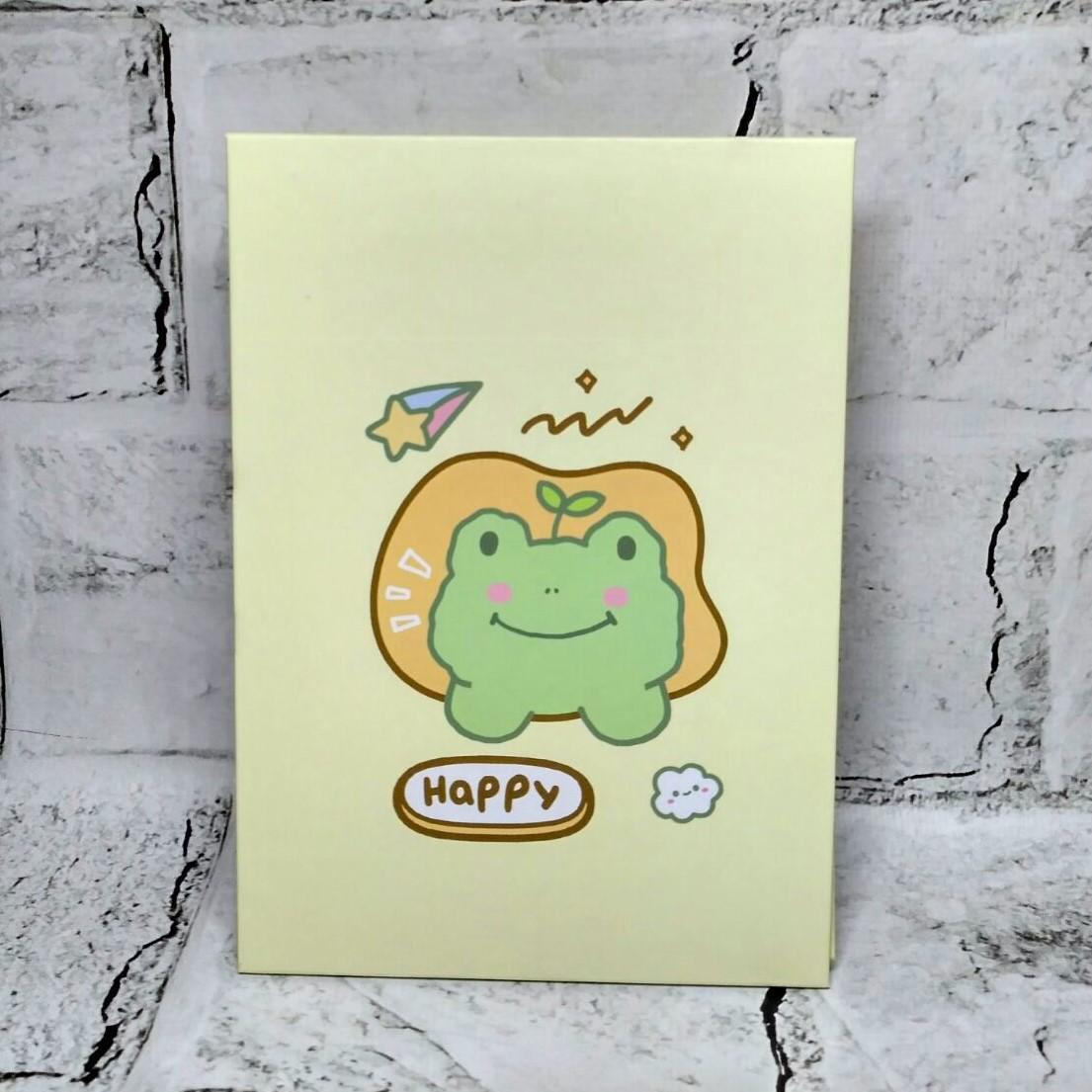 Зеркало косметическое настольное/дорожное Жабка 18х12,8 см Желтый (14368219-1)