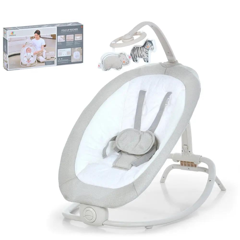 Дитячий заколисуючий центр-шезлонг Mastela Білий (6607) - фото 2 Дитячий заколисуючий центр-шезлонг Mastela Білий (6607) - фото 2