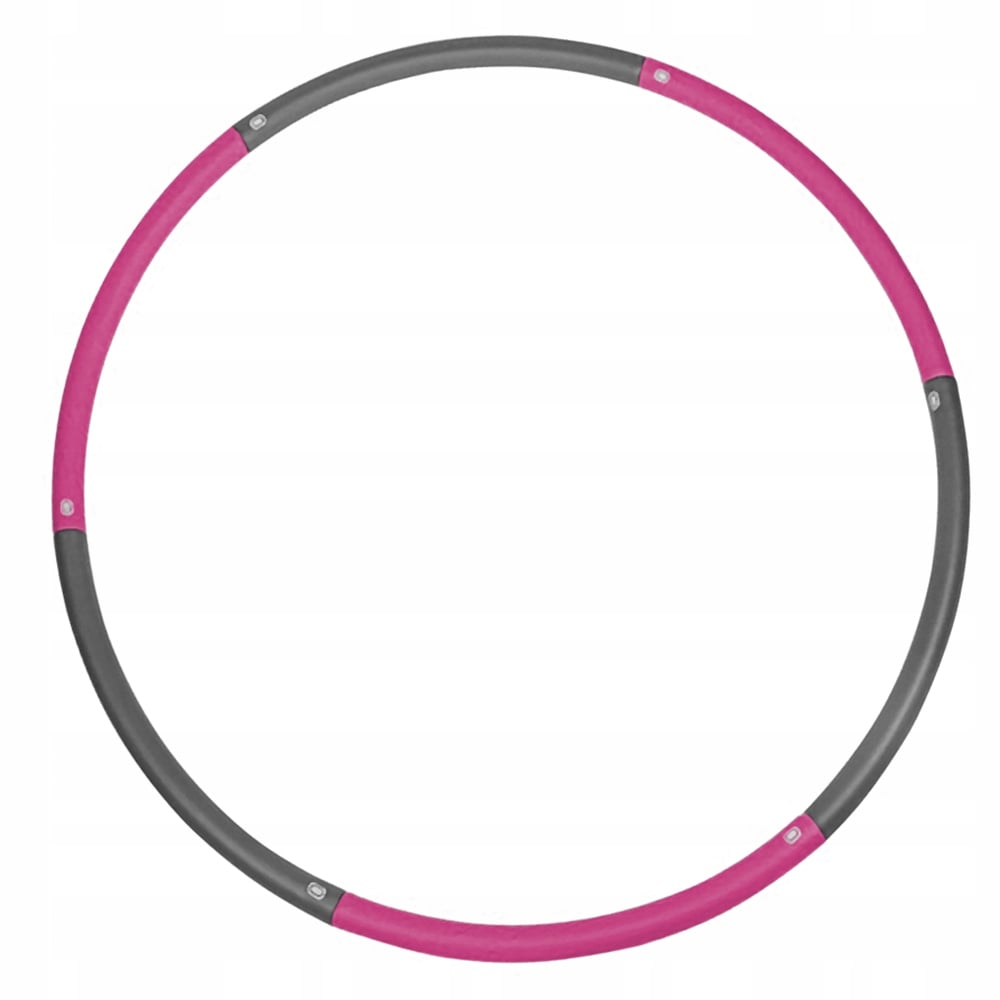 Обруч SportVida Hula Hoop массажный 90 см Grey/Pink (SV-HK0215)