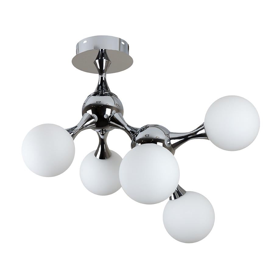 Люстра 7529817-5 CR+WH Хром/Белый (LVS4558)