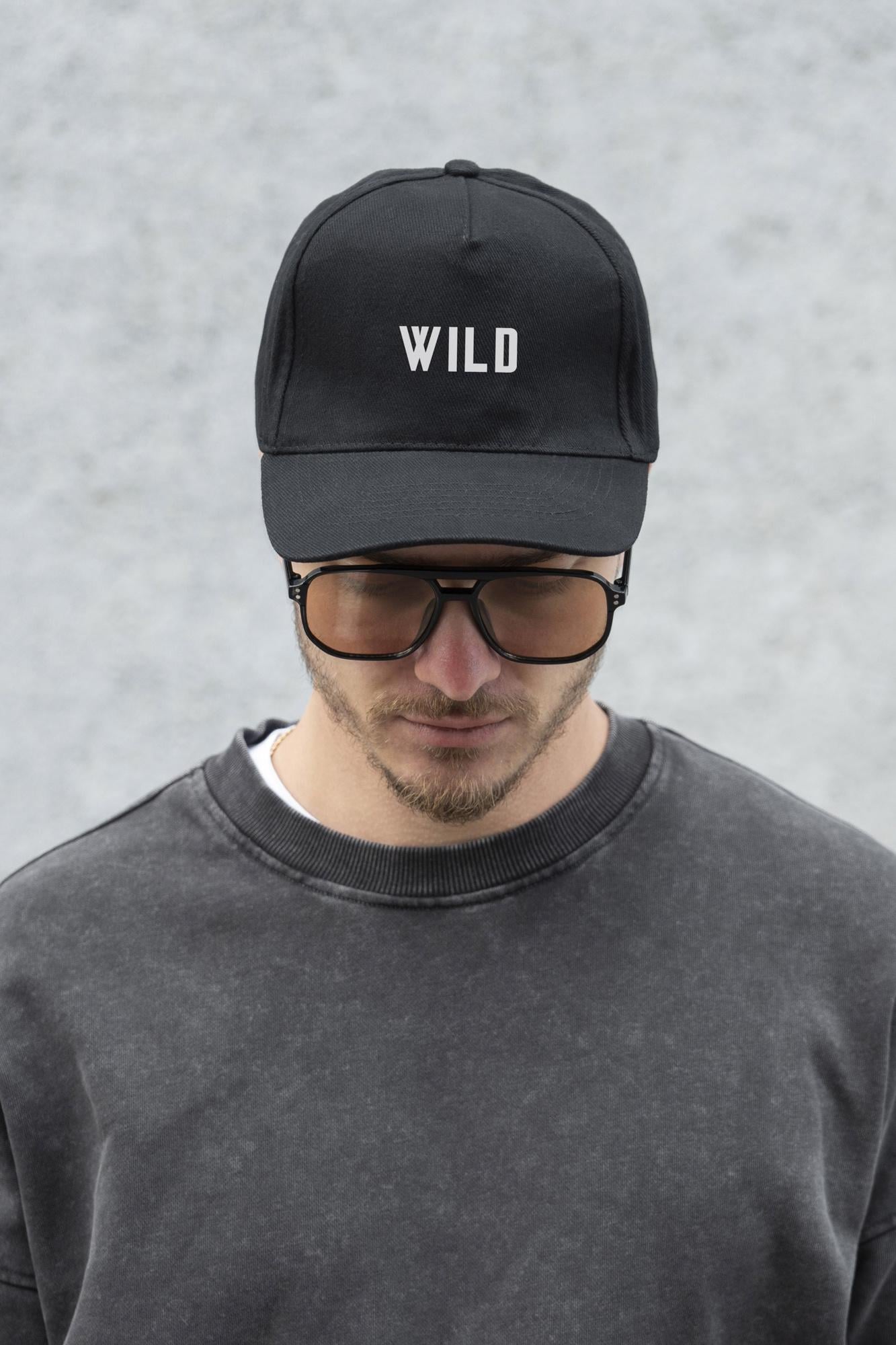 Бейсболка Without с принтом Wild унисекс Black (8049757)