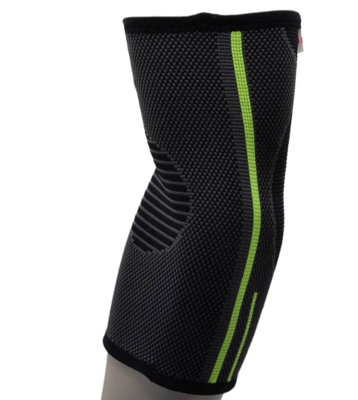 Налокітник компресійний MadMax MFA-283 3D Compressive elbow support Dark grey/Neon green M (62-68-MFA-283_M) - фото 5