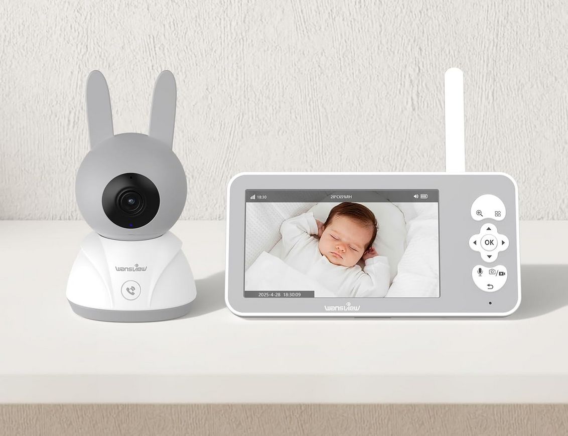 Видеоняня Wansview двухдиапазонная Wi-Fi камера для детского мониторинга с камерой и ночным видением/приложение и 5" экран (2919430334) Видеоняня Wansview двухдиапазонная Wi-Fi камера для детского мониторинга с камерой и ночным видением/приложение и 5" экран (2919430334)