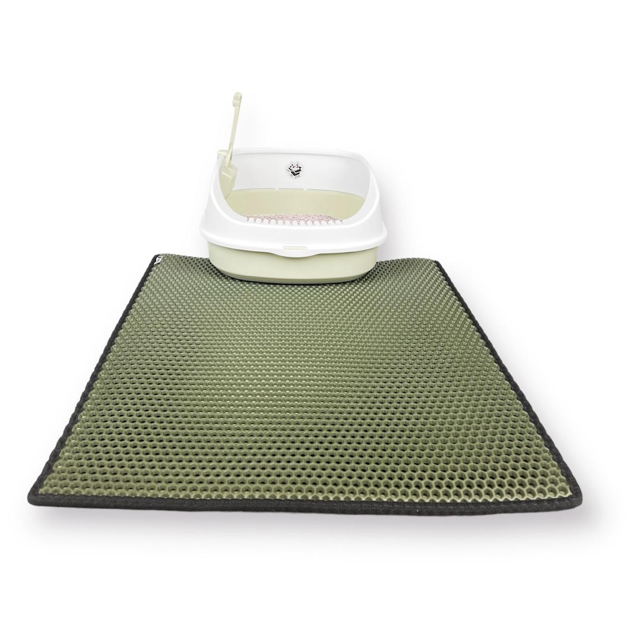 Лоток для котов CAT IN BOX с лопаткой 48х38х20 см Зеленый (18553034) - фото 8 Лоток для котов CAT IN BOX с лопаткой 48х38х20 см Зеленый (18553034) - фото 8