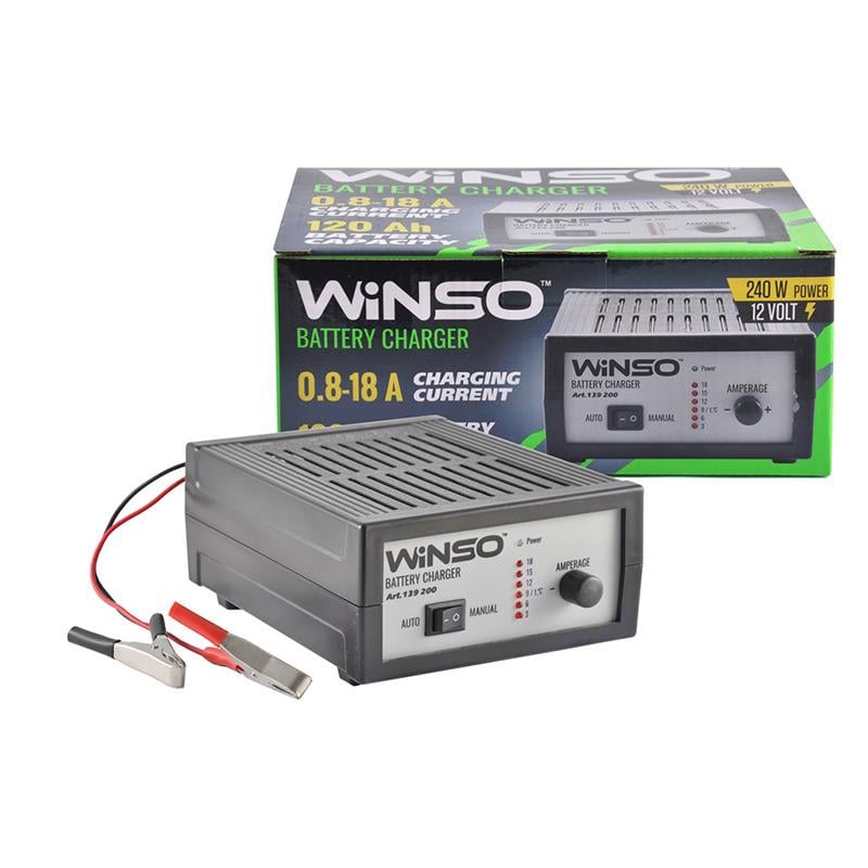 Зарядное устройство для АКБ WINSO Battery Charger 12В 18А 120Ah 139200 (107205)