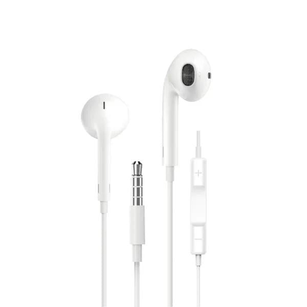Наушники проводные WIWU EB101 3,5 мм 1,2 м с микрофоном White (6973218930732)