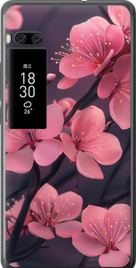 Чехол на Meizu Pro 7 Пурпурная сакура (6075u-1044-42517)