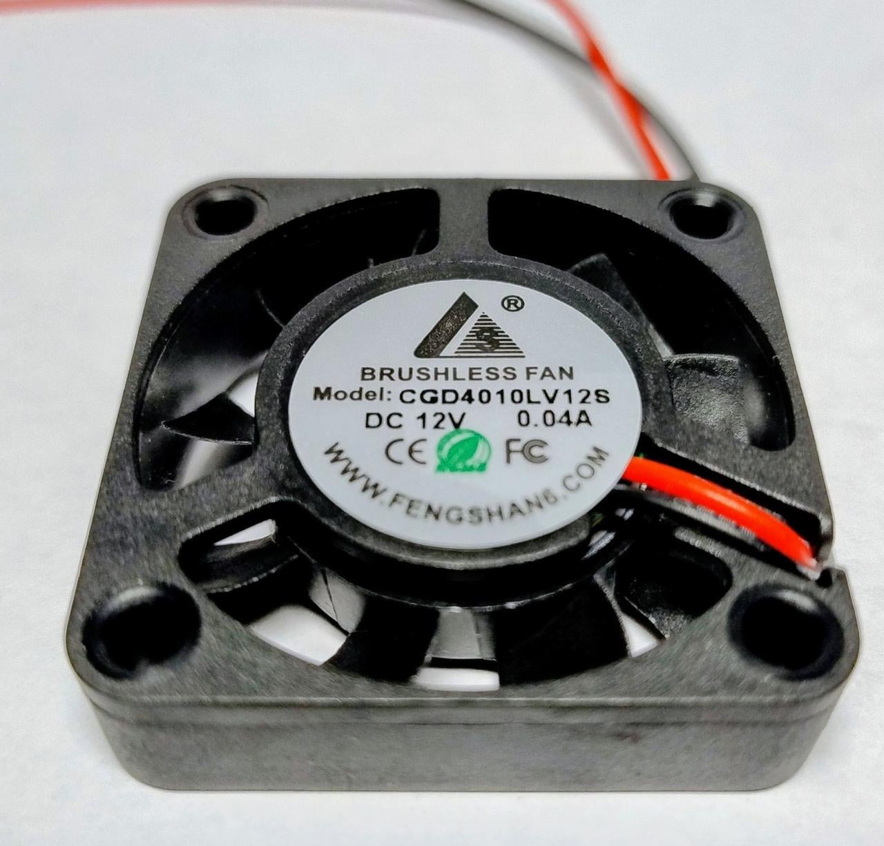 Вентилятор CGD4010LV12S 12VDC для охлаждения ПК 40х40х10 мм (3486)